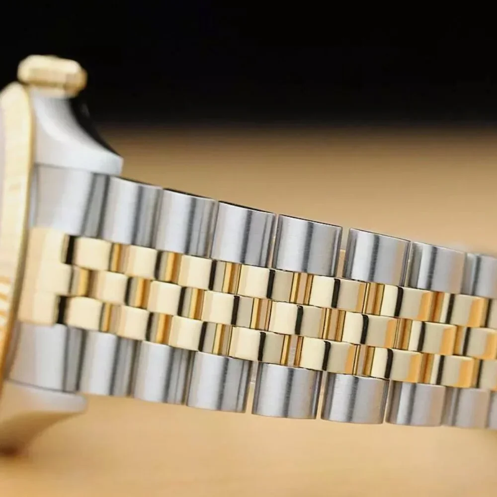 Factory Men's Two Tone 18kt Diamond Yellow Watch
